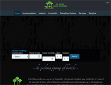Tablet Screenshot of depalmahotelonline.com